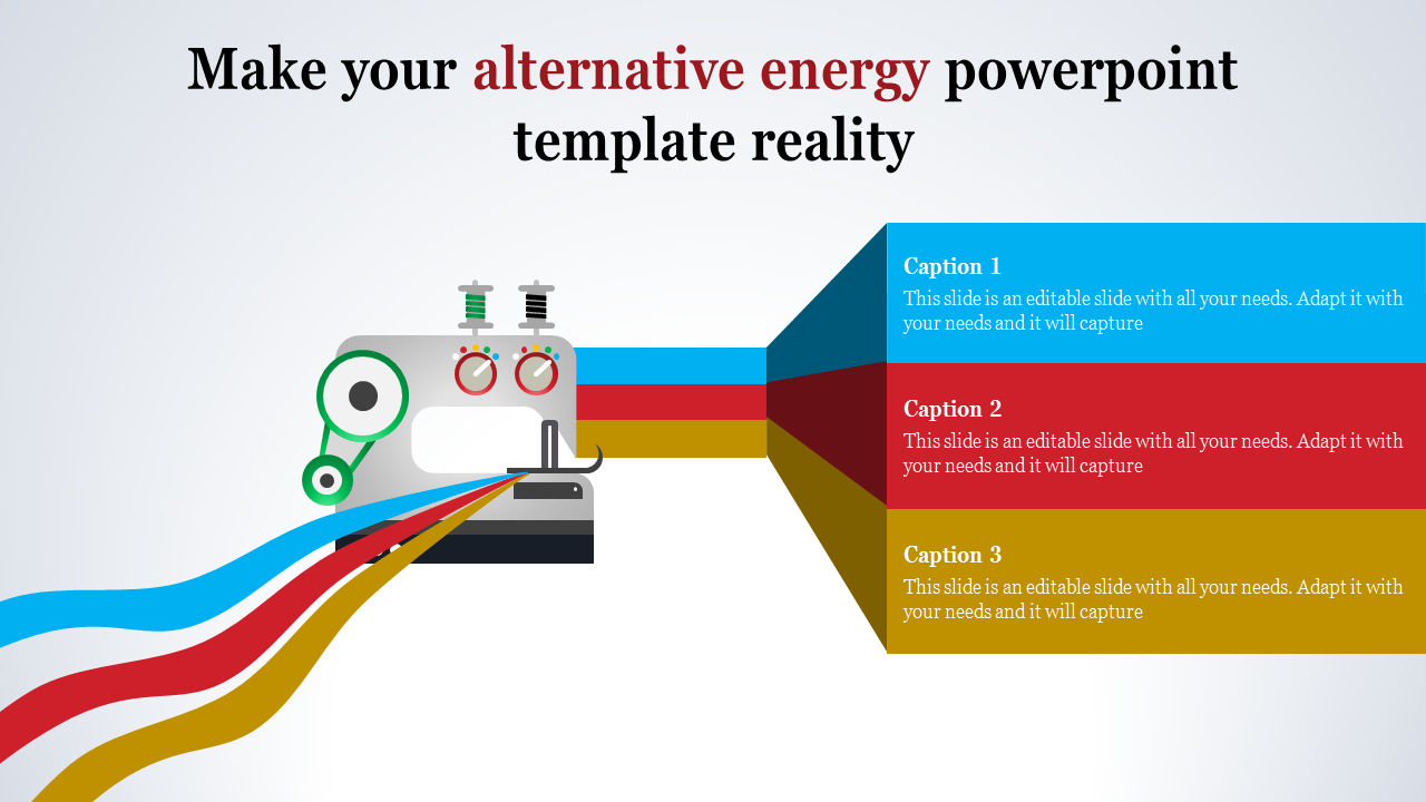 Free - Alternative Energy PowerPoint Template-Ribbon Model